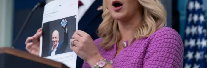 Karoline Leavitt and Bezos