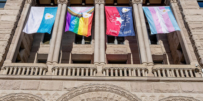 Utah and Idaho pride flag